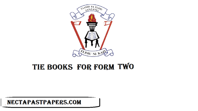 Download Form Two TIE Books PDF – Vitabu vya TIE kwa Kidato cha Pili