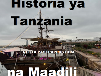 Historia ya Tanzania na Maadili NOTES - NECTAPASTPAPERS